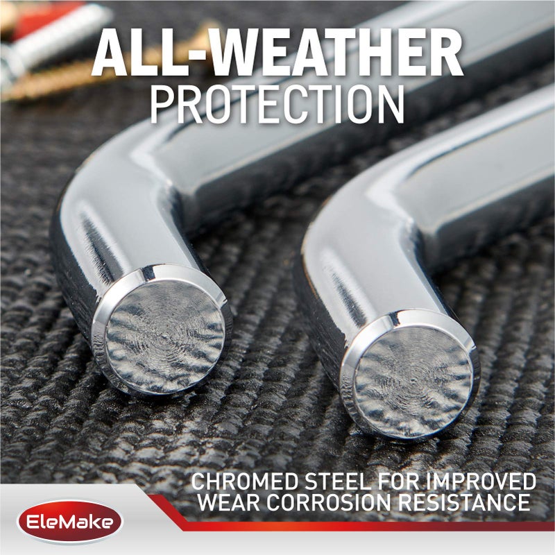 Elemake Trailer Hitch Lock - Hitch Pin Lock 1/2" and 5/8", Heavy Duty Brass Core Locking Mechanism, 3'' & 3-1/2" Extra Long Effective Length for Class I - V Hitch (Tow Receivers 1-1/4â€, 2â€ and 2-1/2") - Image 4